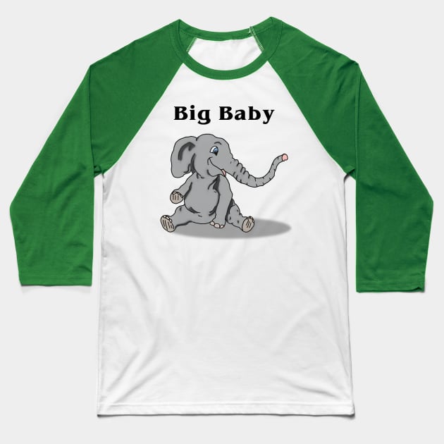 Big Baby Baseball T-Shirt by Haldane Creative Art